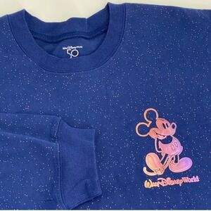 Walt Disney World 50th Anniversary Mickey Mouse Spirit Jersey XXL Blue Sparkle